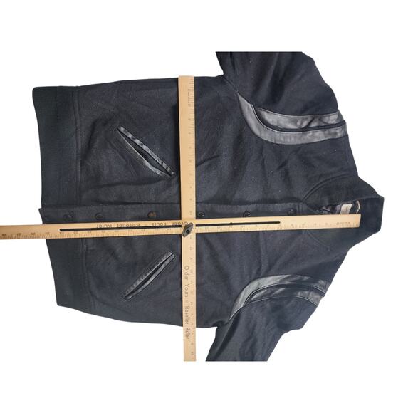 Saint Laurent Teddy Jacket Mens 52 Large Bomber Ribbed Collar Italy Paris Snap - Picture 13 of 16